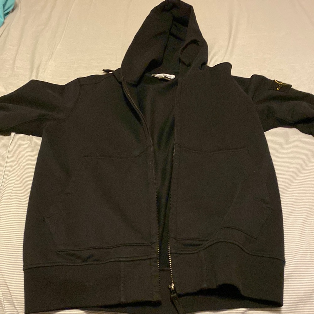 Stone island zip up hoodie